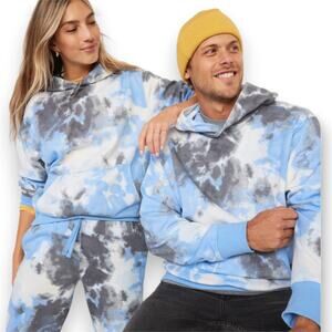OLD NAVY Gender-Neutral Pullover Hoodie for Adults Blue Spirit Colorway Size XL